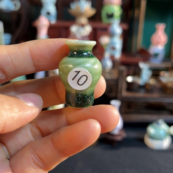摆件微陶老王迷你花瓶