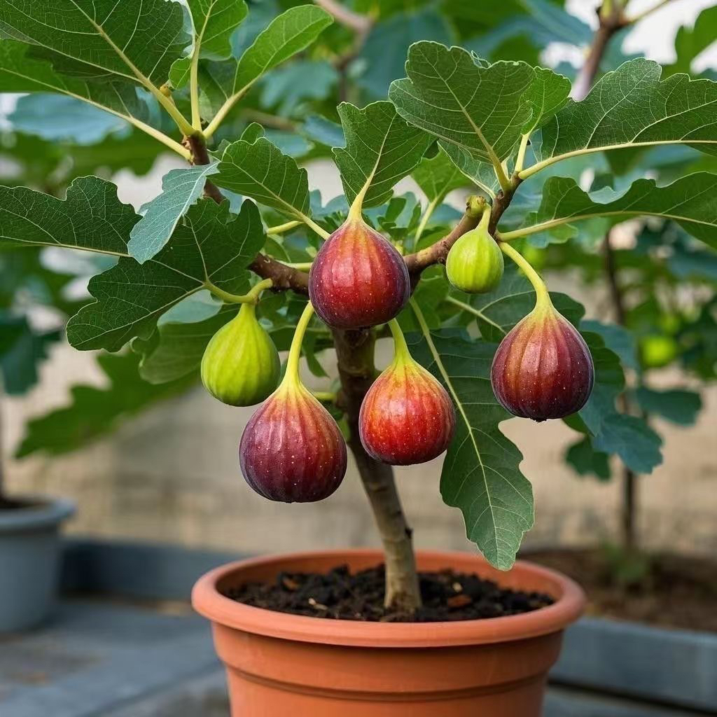 无花果树苗南北方种植阳台种植糖包子无花果带土发货带果发货