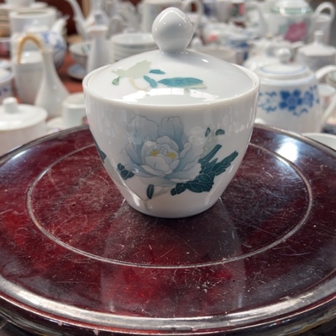 陶瓷醴陵手绘釉下五彩茶叶罐，2等