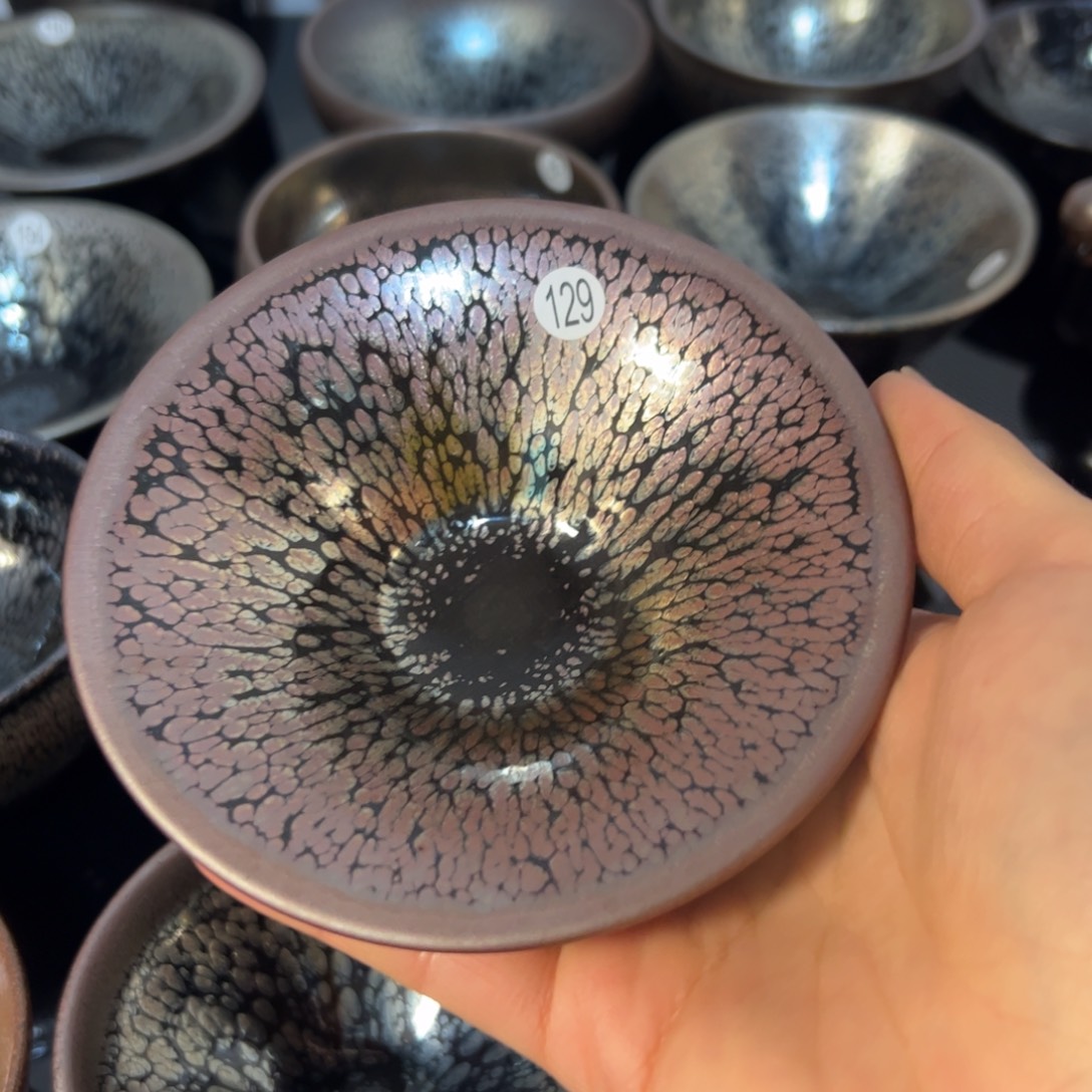 茶盏紫金油滴建盏茶杯一只