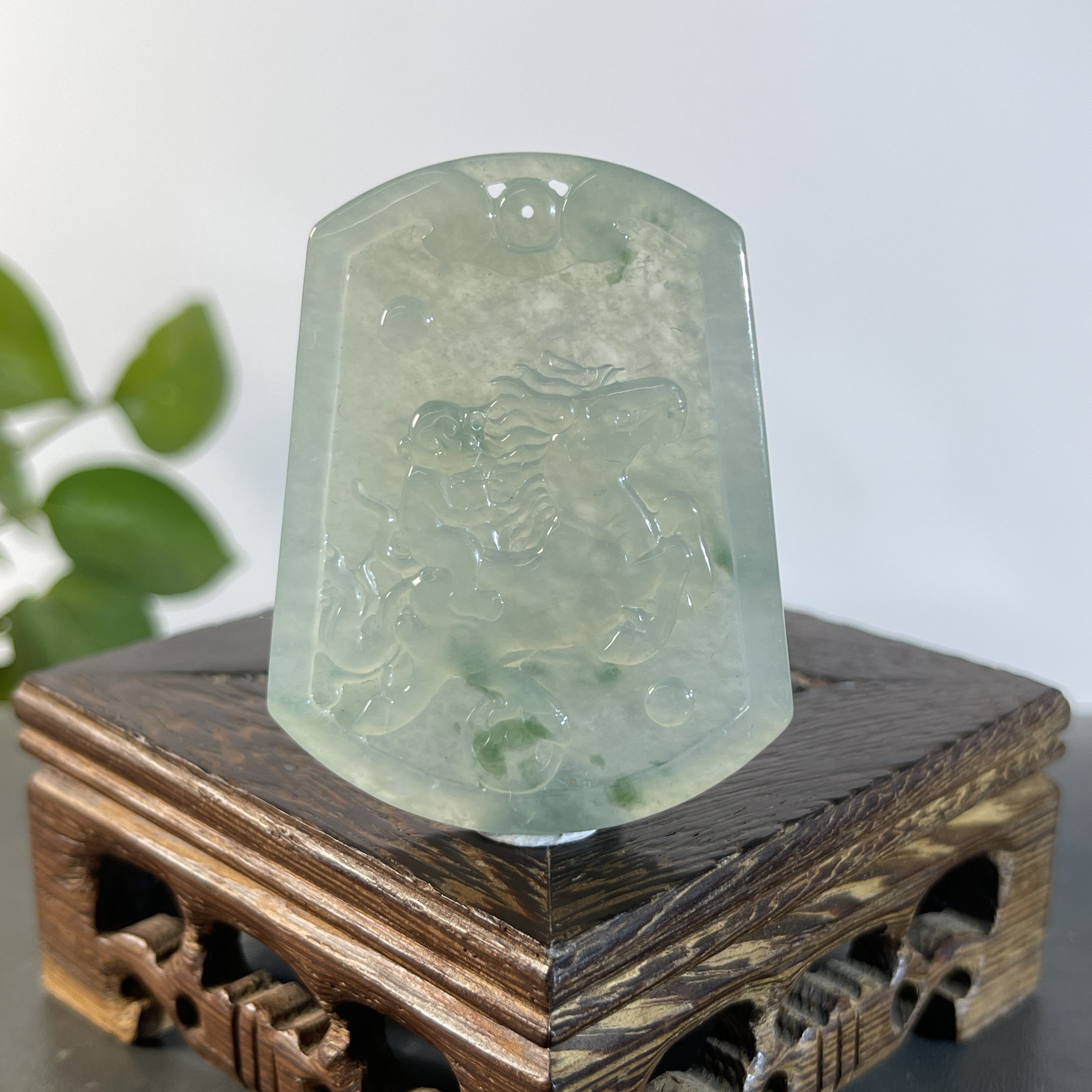 JGA18-155 天然缅甸A货翡翠 马上封侯