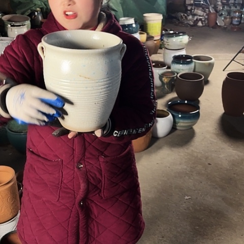 口20高23瑕疵盆子 