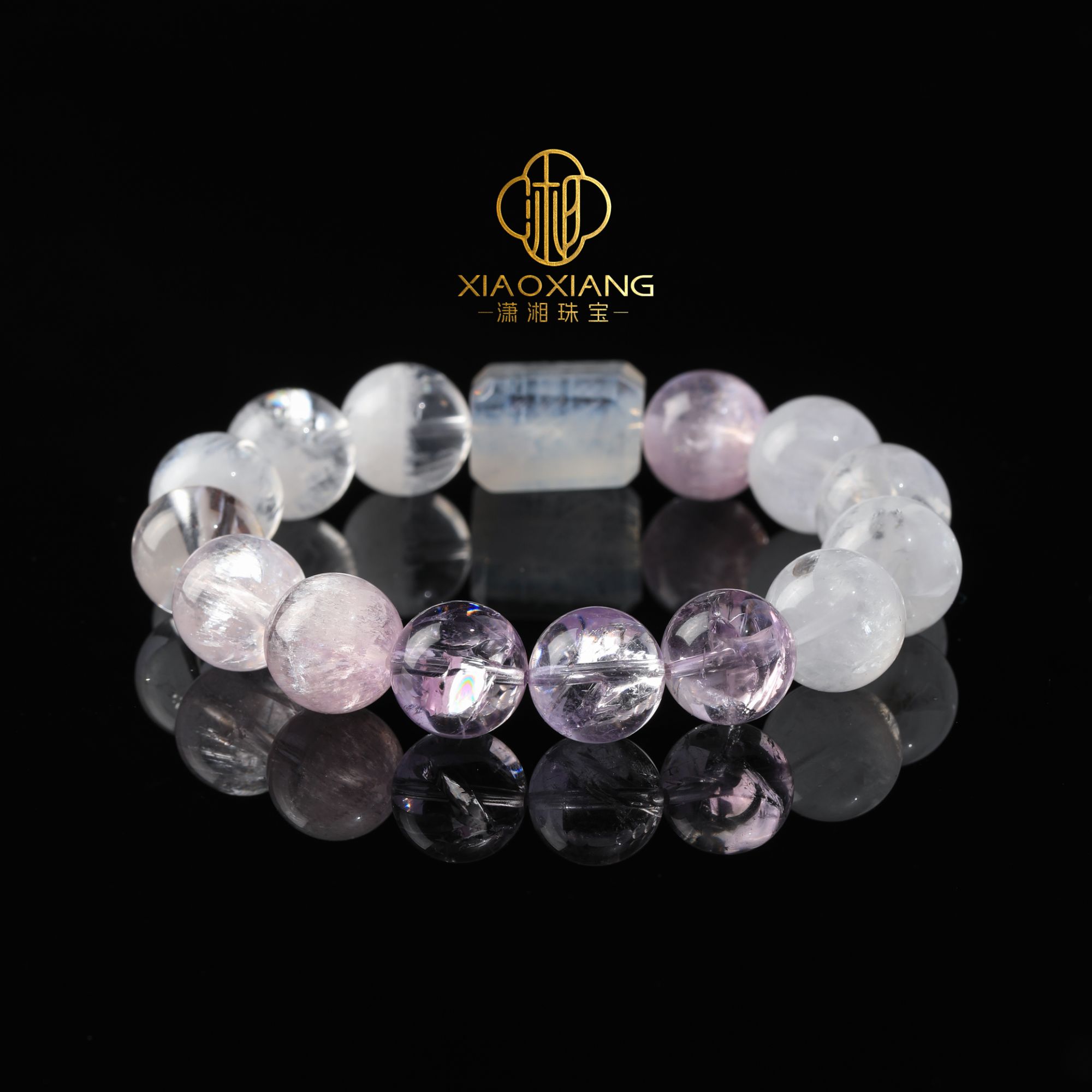 【紫境云针】潇湘珠宝-天然蓝针，喜马拉雅，紫锂辉，紫利姆，白闪灵