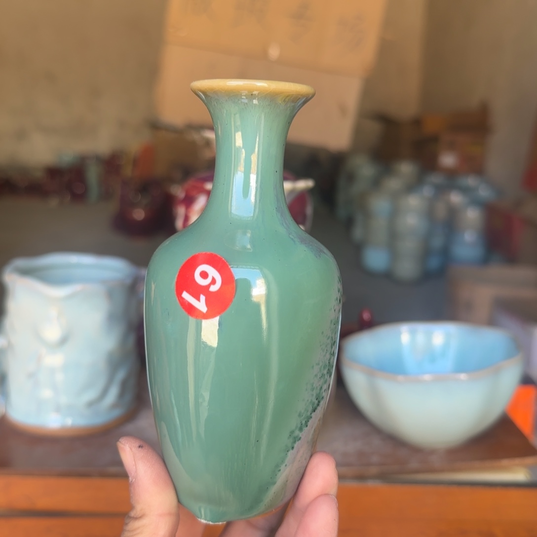 陶摆件郑家钧瓷摆件微瑕