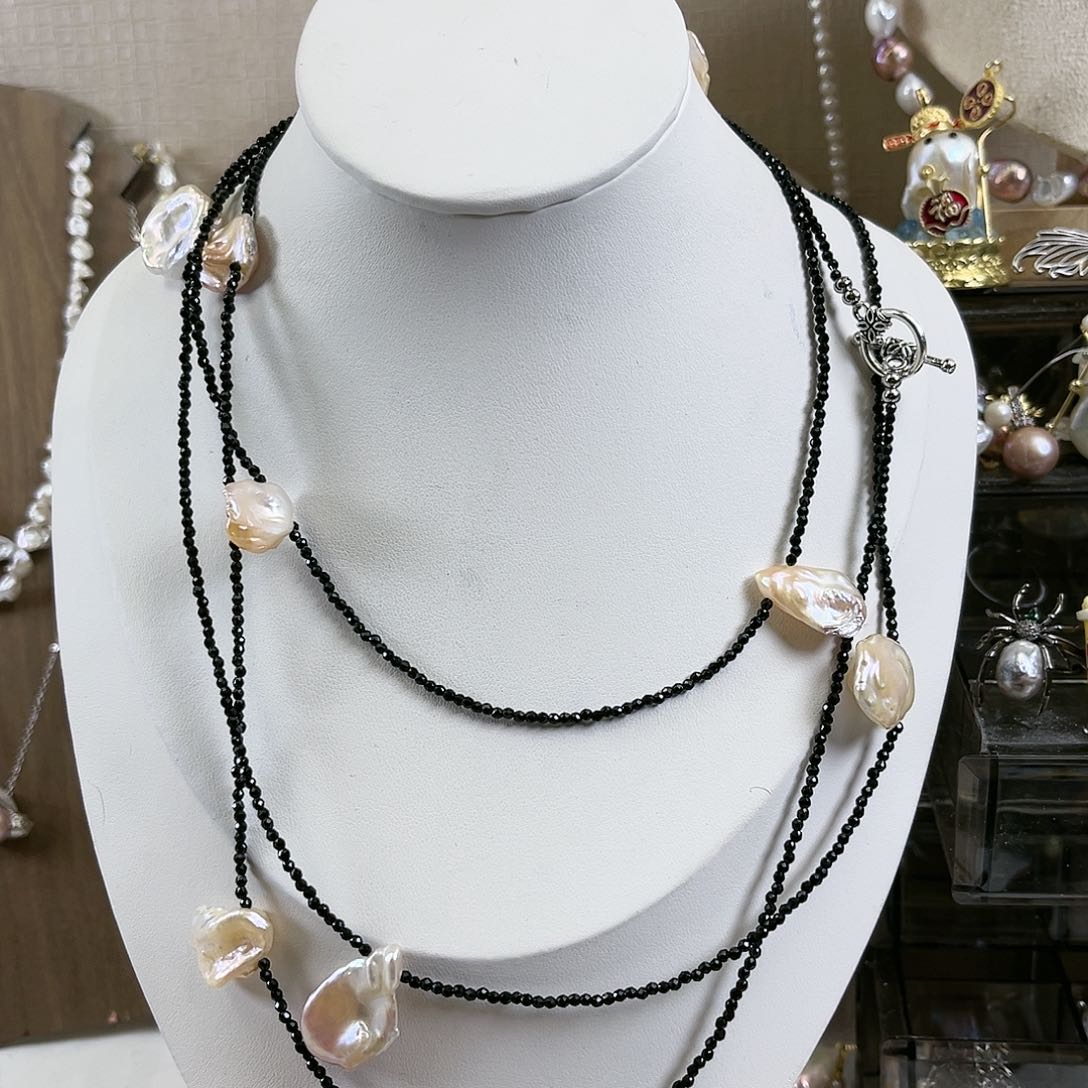 淡水珍珠毛衣链未镶嵌【纯恬】