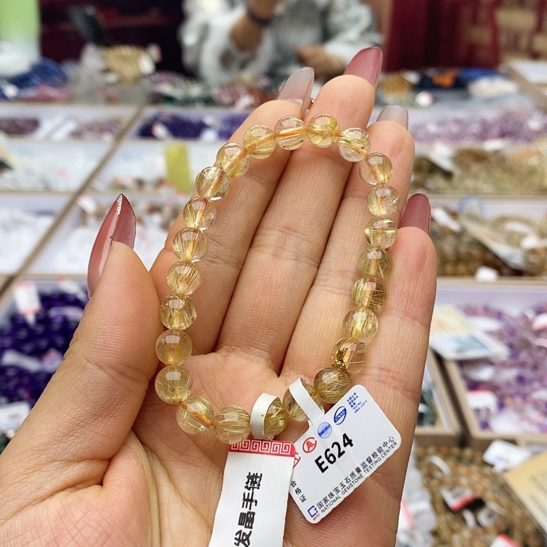 水晶手链未镶嵌E624金发