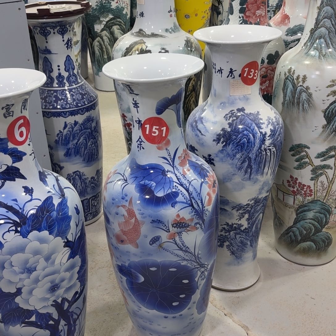海***兰摆件瓷151连年有余95公分一个