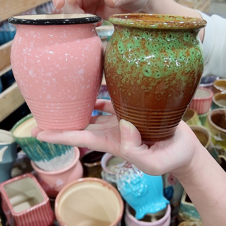 有孔，凑单福利满10元发货陶瓷多肉花盆！