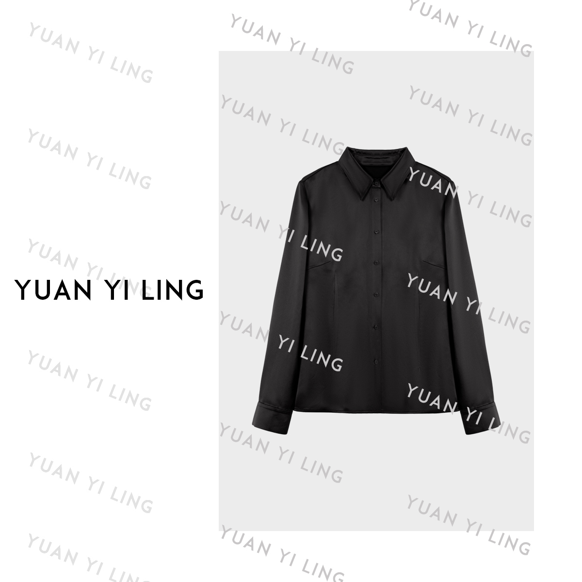 袁艺灵【经典限定】zeze醋酸法式优雅气质复古浪漫慵懒上衣3232