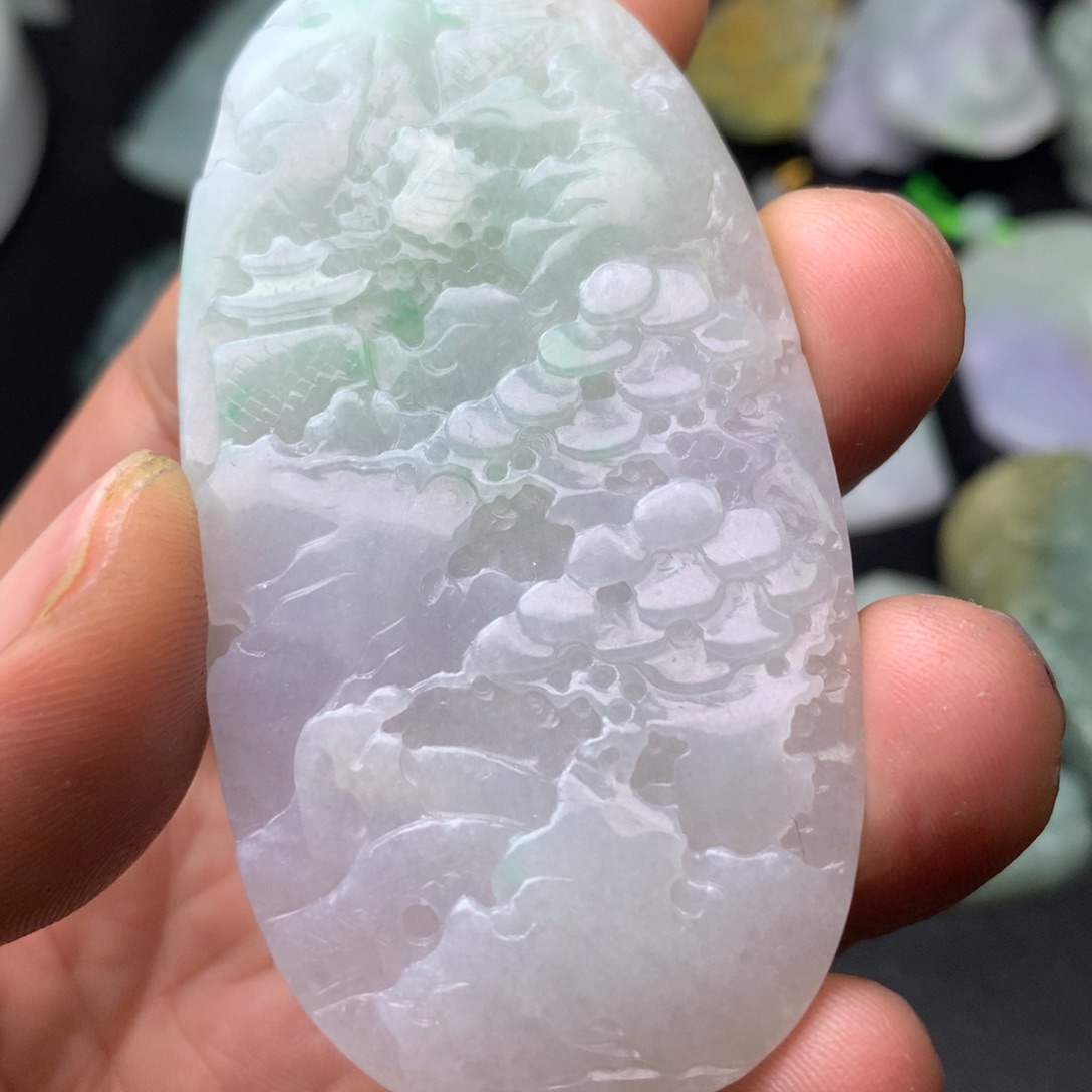 翡翠未镶嵌颈饰翡翠首饰和翡翠珠宝