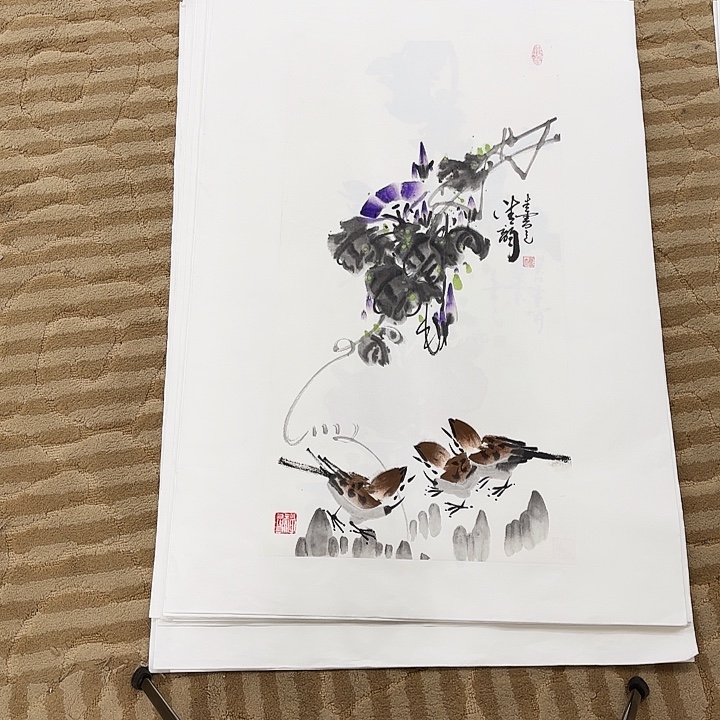 国画花鸟等多种鸟类的栖息地和
