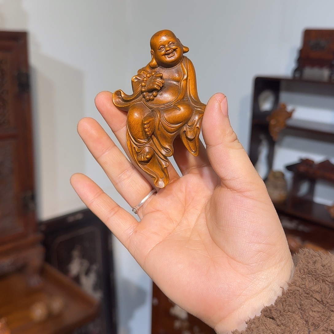 舅***玩木复古装饰摆件小弥乐高9厘米