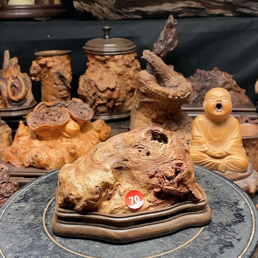 【闪购商品】70号荔枝木香炉工艺