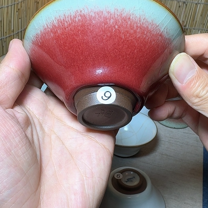 超***伟景德镇王波窑红釉大斗笠9