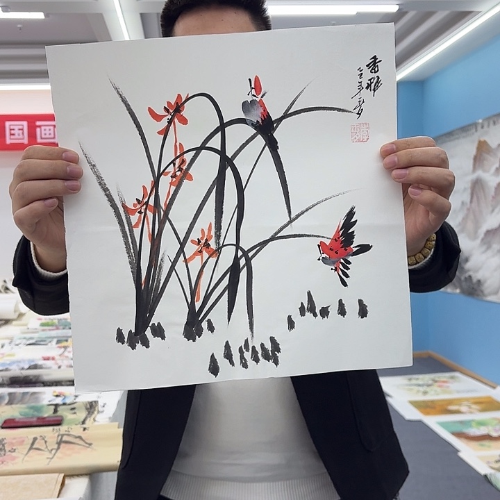 国画手绘国画作品