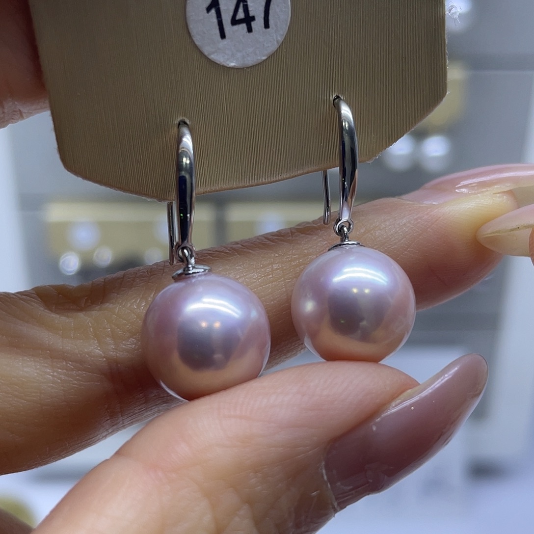 耳饰淡水珍珠银S925镶嵌