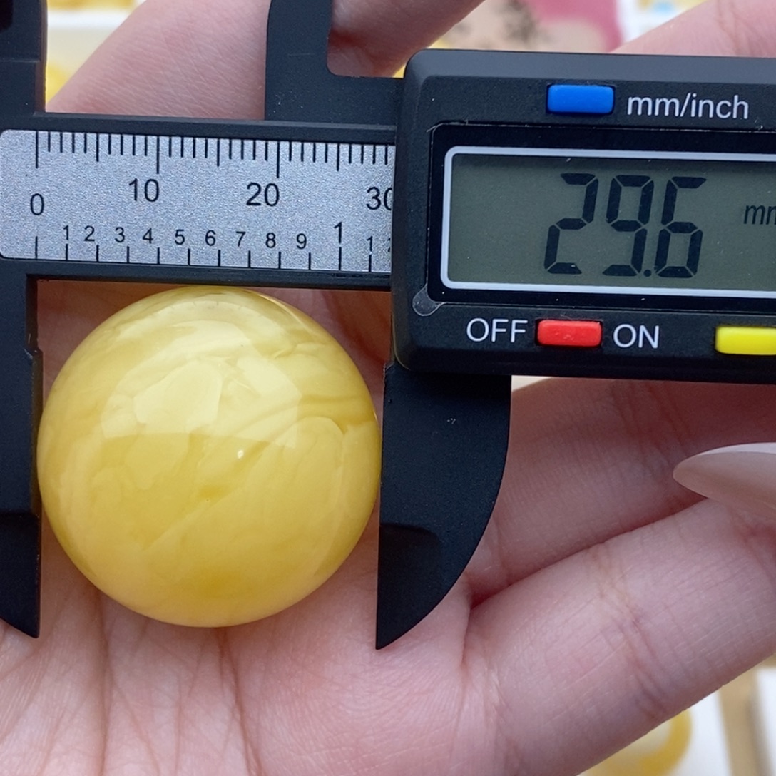 裸石蜜蜡未镶嵌浓蜡妖花微瑕锁骨珠