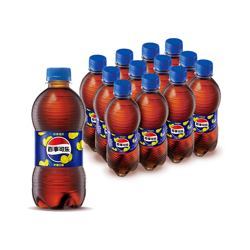 Pepsi-Cola/百事可乐青柠味300ml*12瓶 碳酸饮料清爽解腻好喝汽水