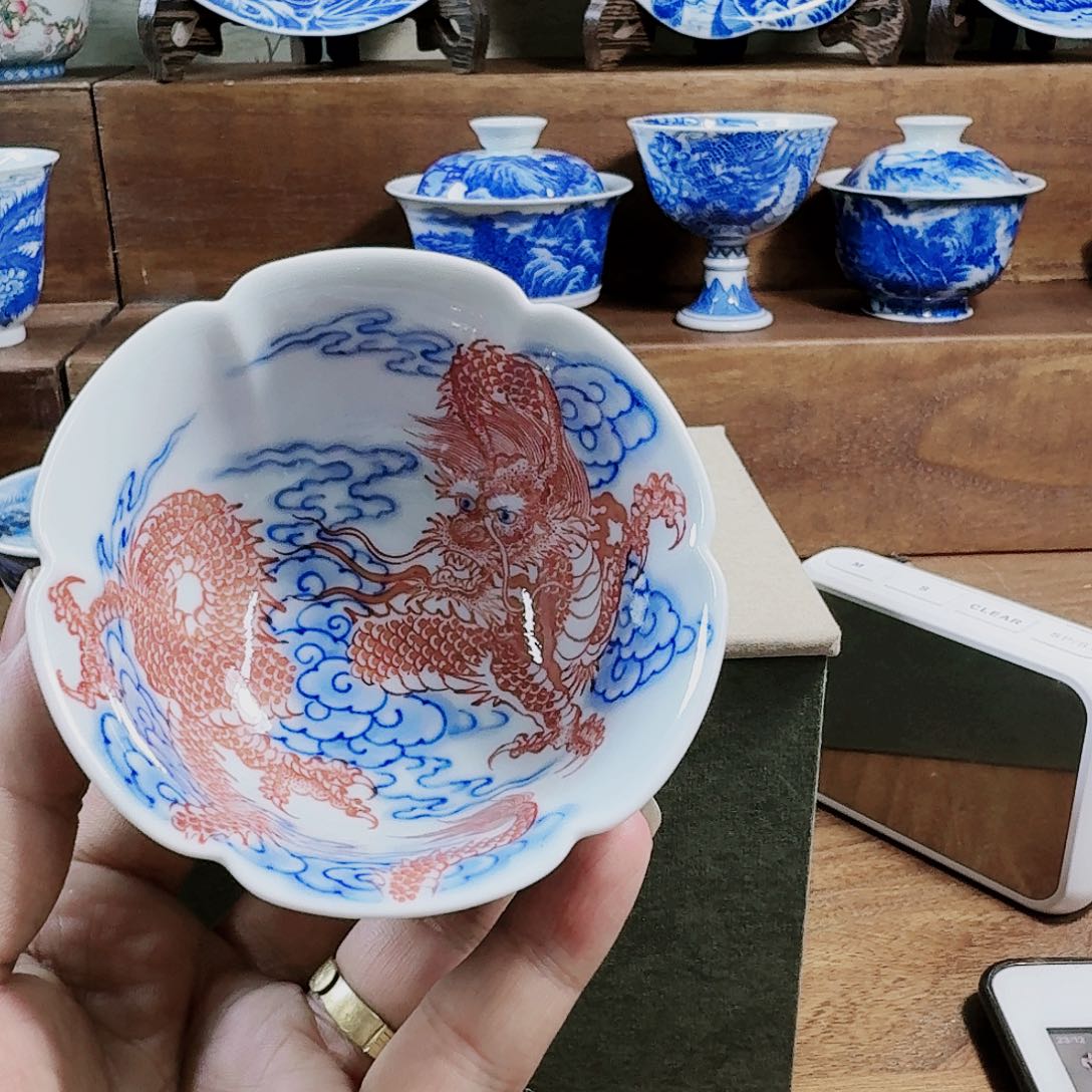 泥塑用****7主人杯手工手绘