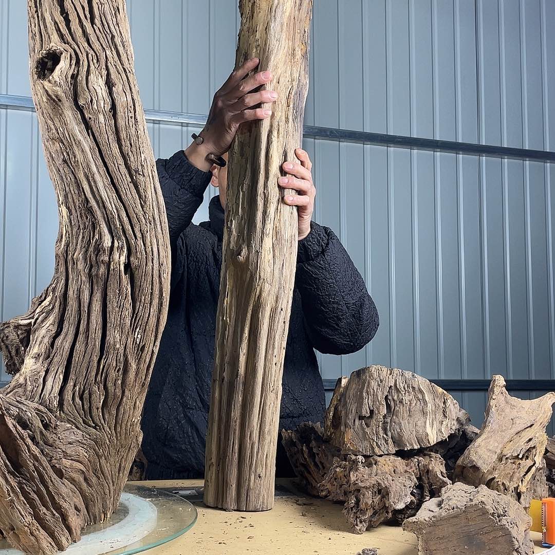 书架紫檀木类风化木