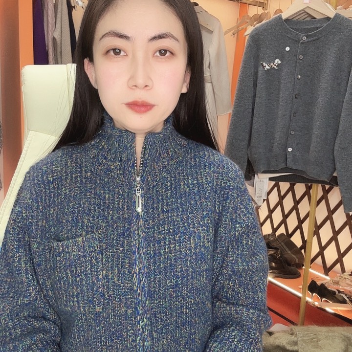 牛赞蓝开衫拉链哈哈哈哈哈