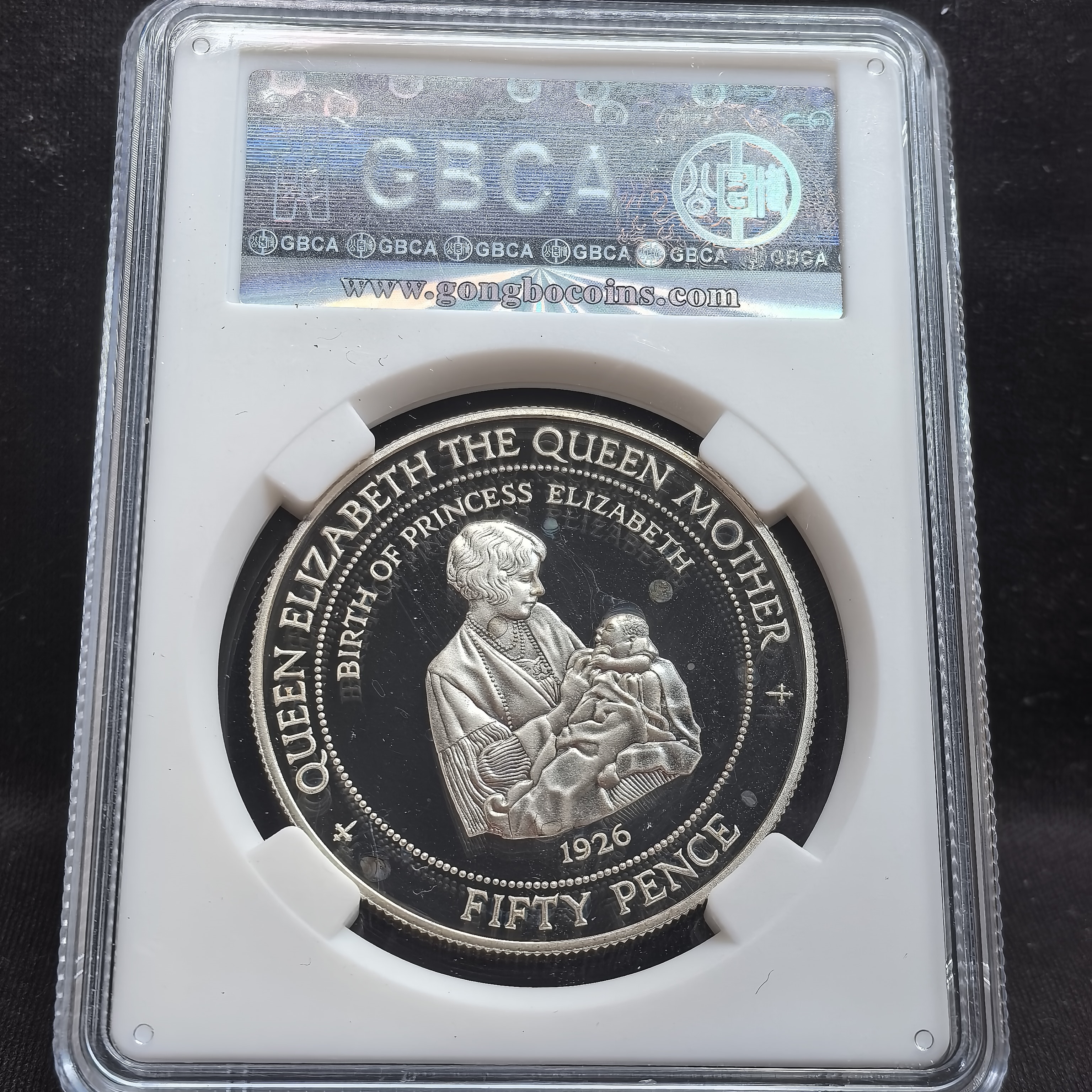 女皇与女儿1995发行伊丽莎白女王精铸高银银币