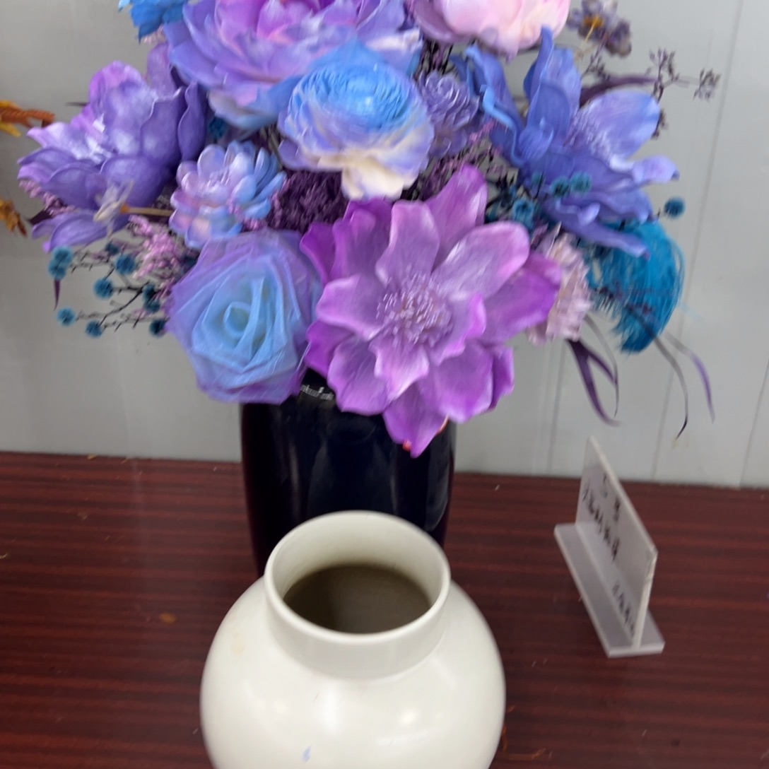 中空蓝色家居永生花干花