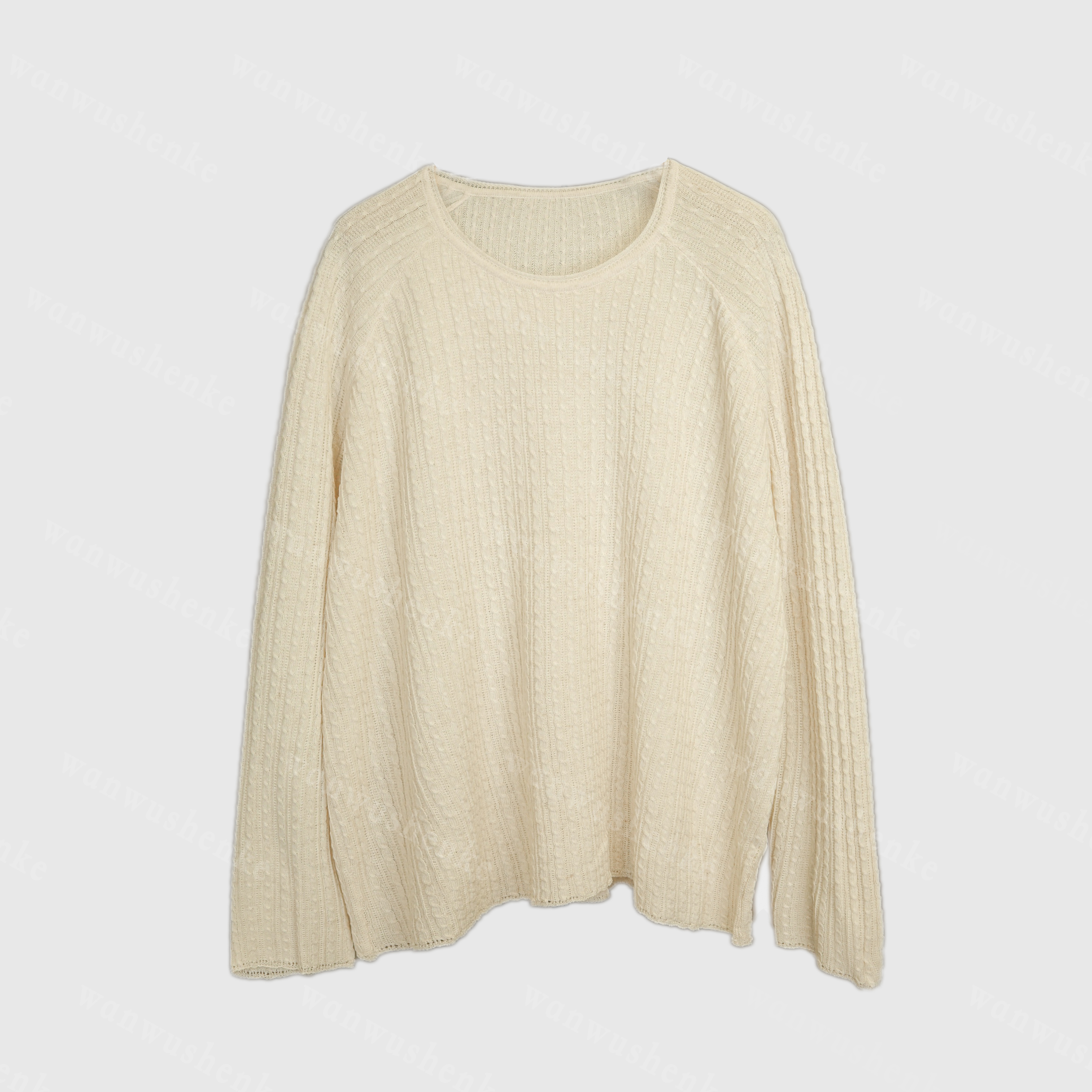 防晒衣-春秋休闲宽松麻料上衣女 胸围134 衣长70（定制款无吊牌)