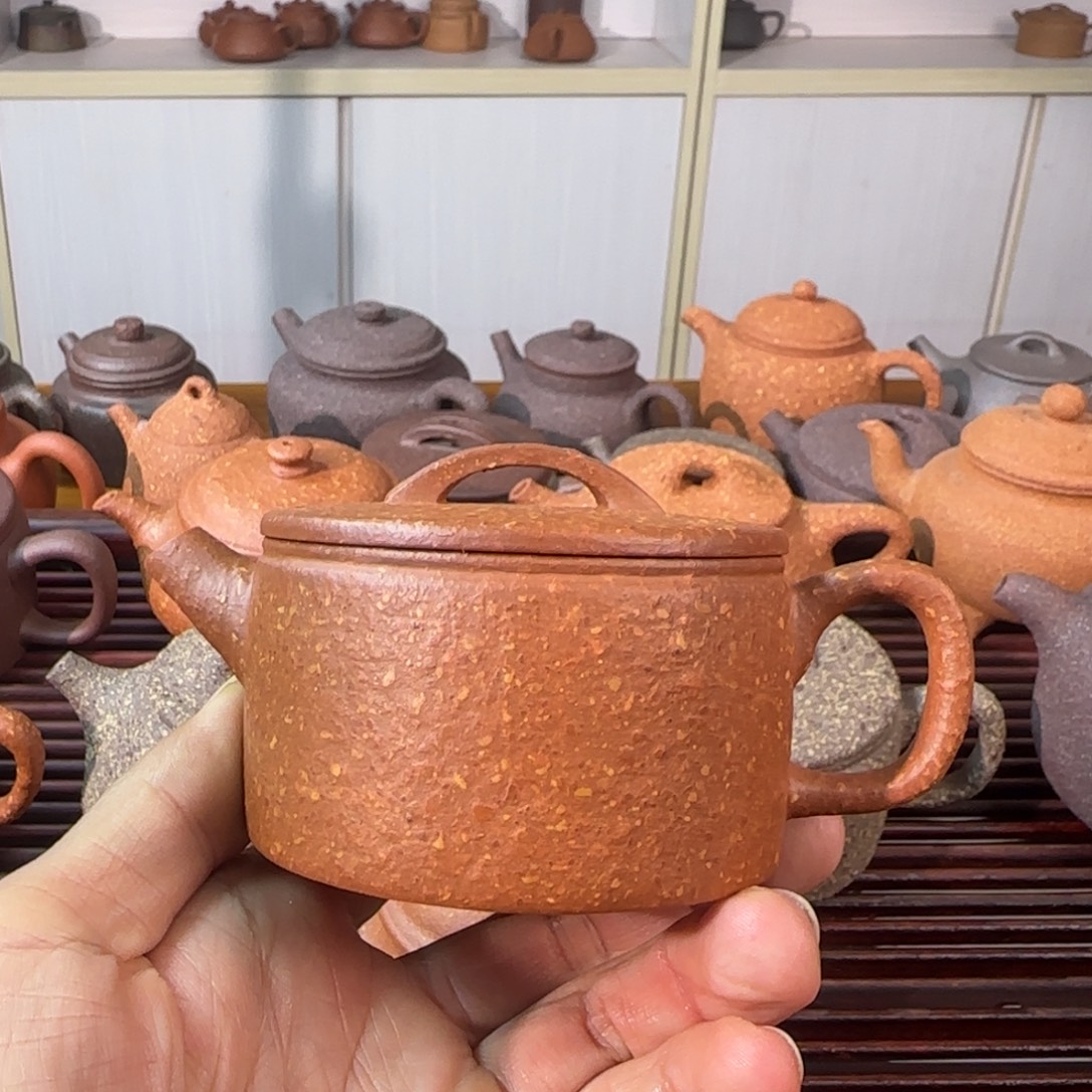 茶壶紫砂八目红降汉瓦120cc