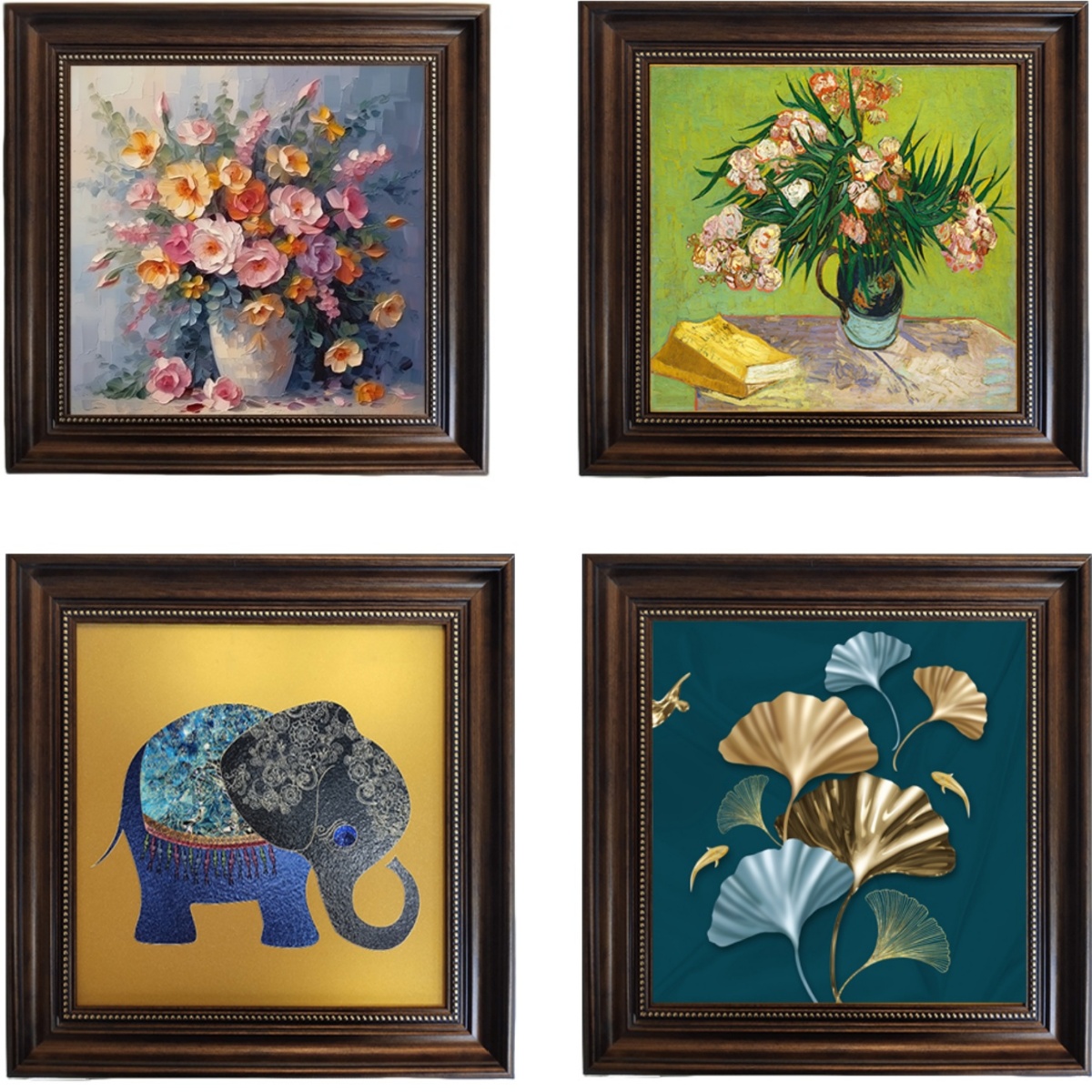 新古典风格装饰画用于餐厅客厅书房走廊过道楼梯40*40、50*50挂画