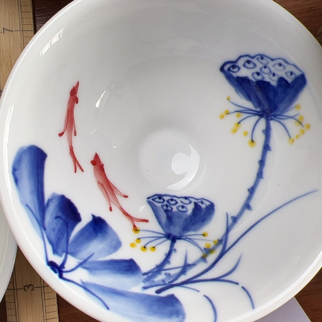 瓷片景德镇陶瓷手工手绘制作
