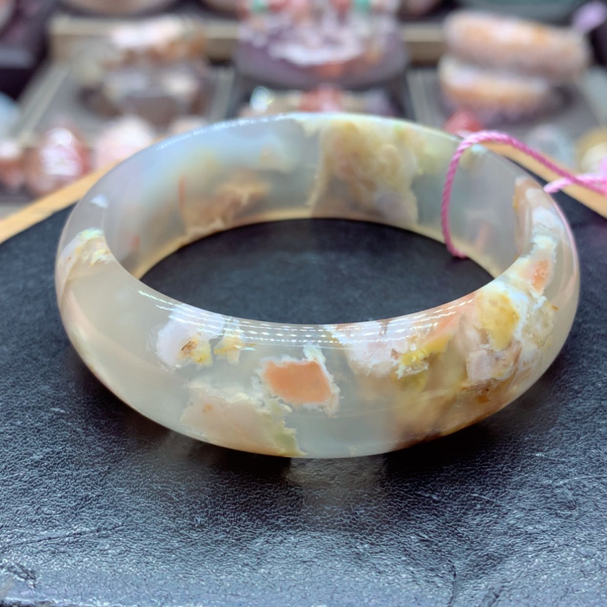【闪购商品】玛瑙/玉髓手镯6未镶嵌雨*石