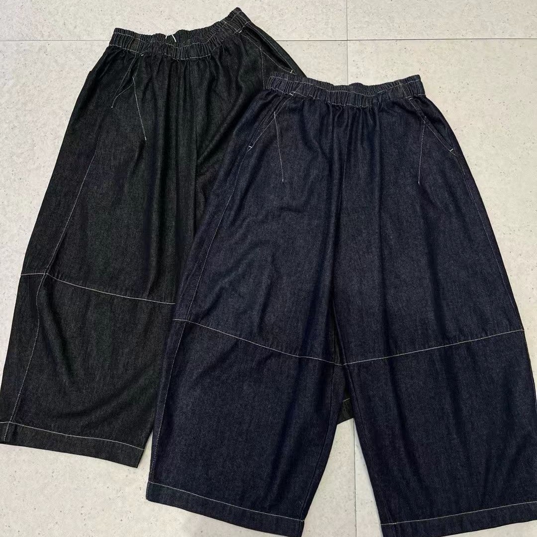 松紧腰休闲显瘦牛仔裤