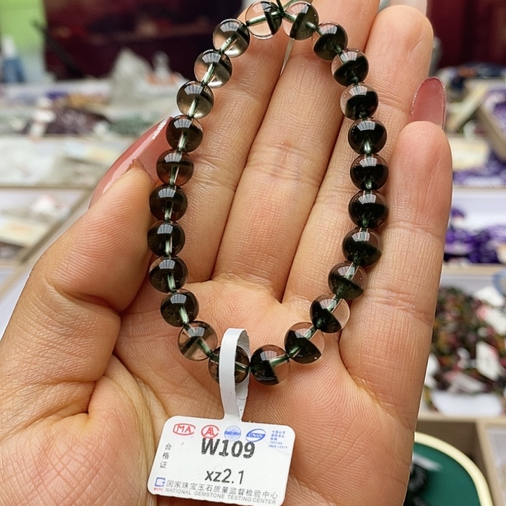 水晶手链未镶嵌·*ZW109绿幽灵