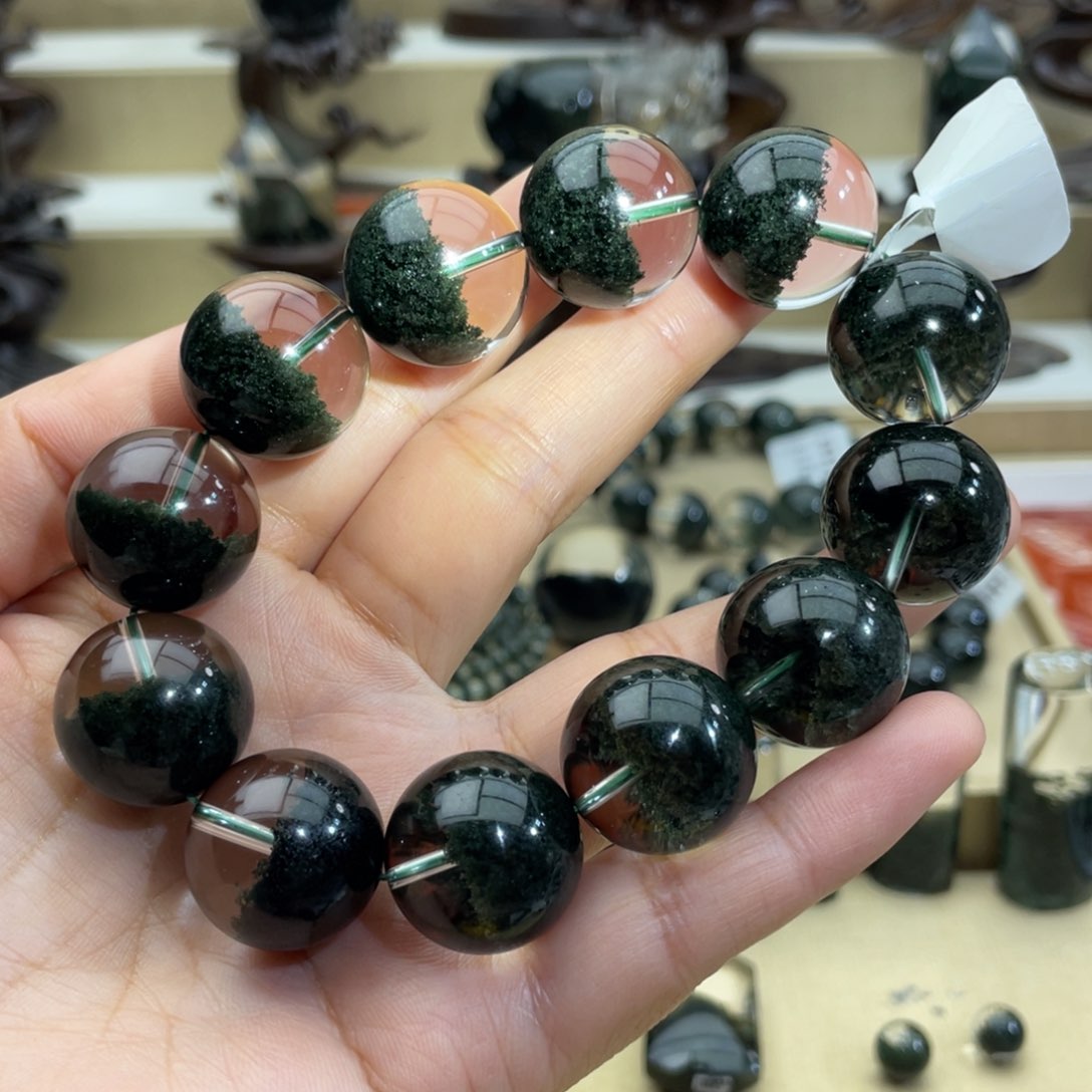 水晶手链未镶嵌绿幽灵手链