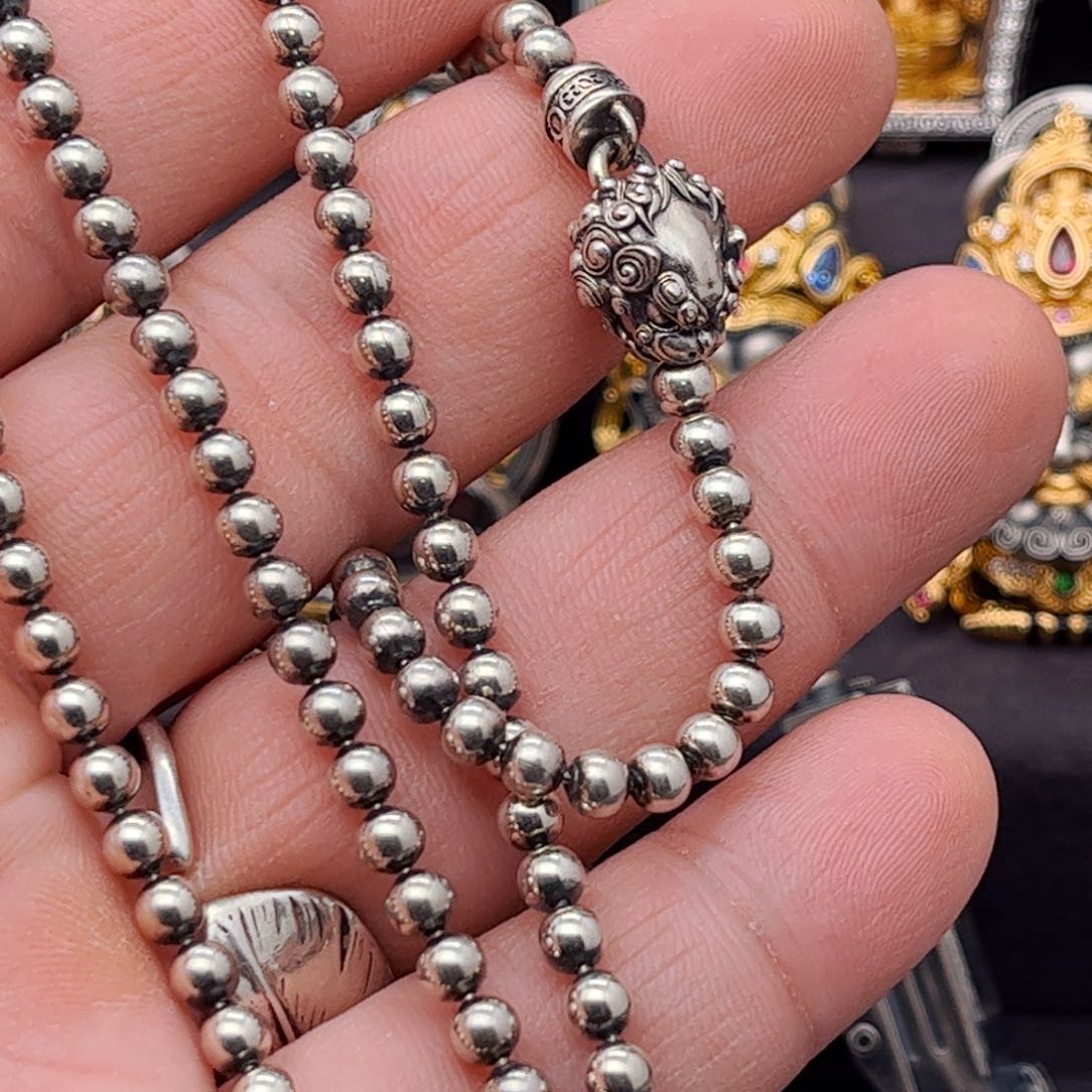 吊坠925银无鱼**啡        