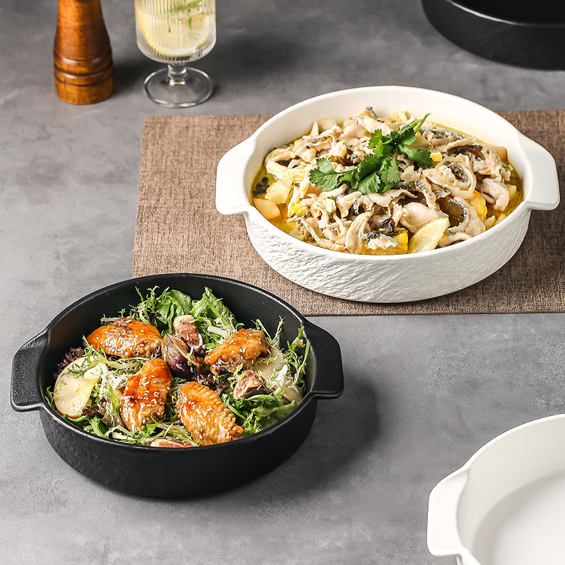 双耳汤碗家用酸菜鱼大盆碗水煮鱼小龙虾专用干锅碗盆碗毛血旺汤盆