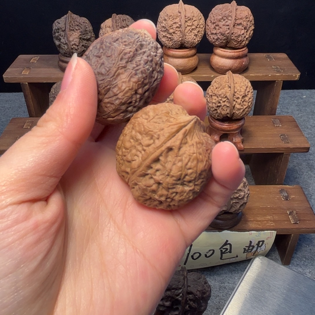 吊坠文玩核桃z蚂蚁纹将军膀38mm