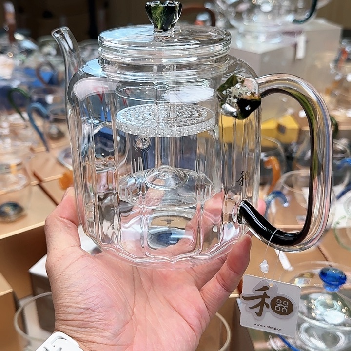 禾器凤尾青绿莲君壶一体式内胆