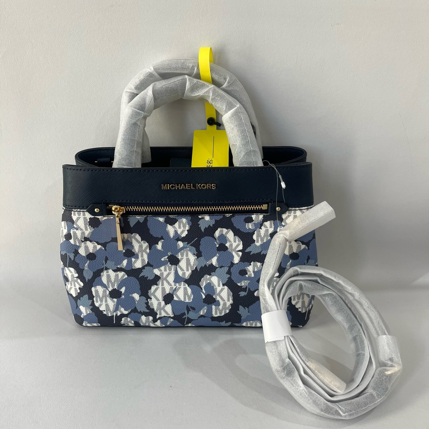 95新 MICHAEL KORS/迈克高仕 捐金沉珠/海棠印花单肩