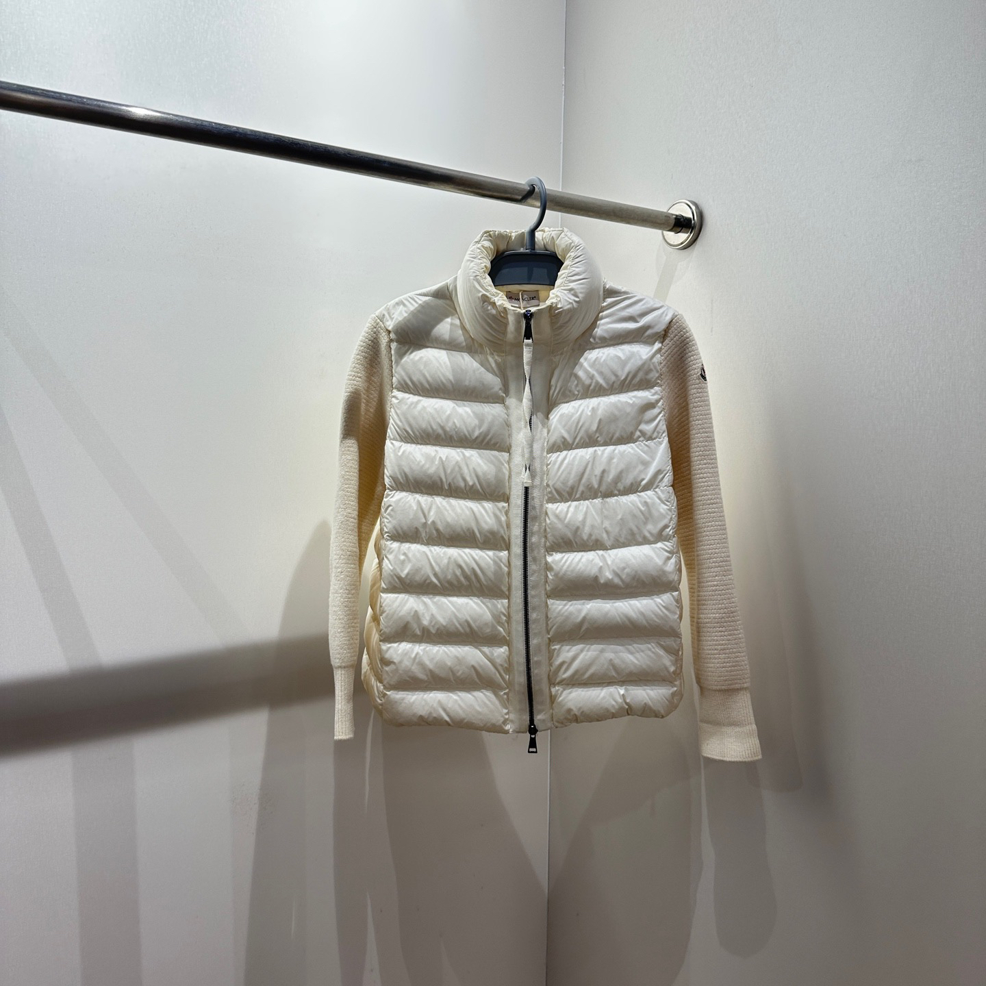 99新 MONCLER dec427 袖标Logo羊毛羽绒服 s码 羊毛