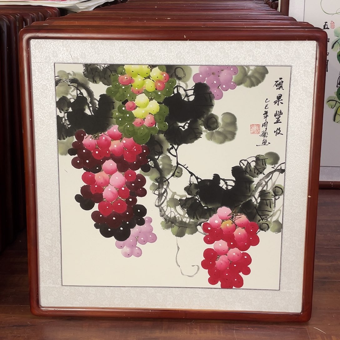 国画带框尺寸63*63厘米