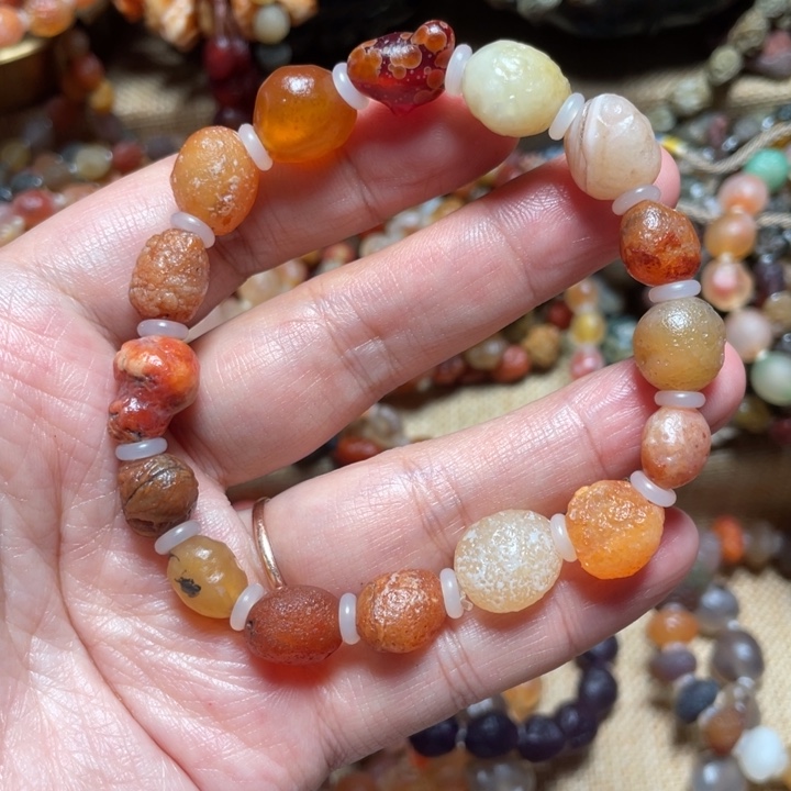 玛瑙/玉髓合金手链