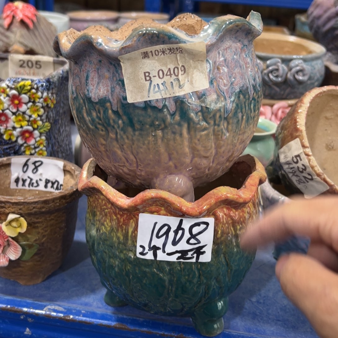 陶瓷陶瓷多肉花盆@@1968