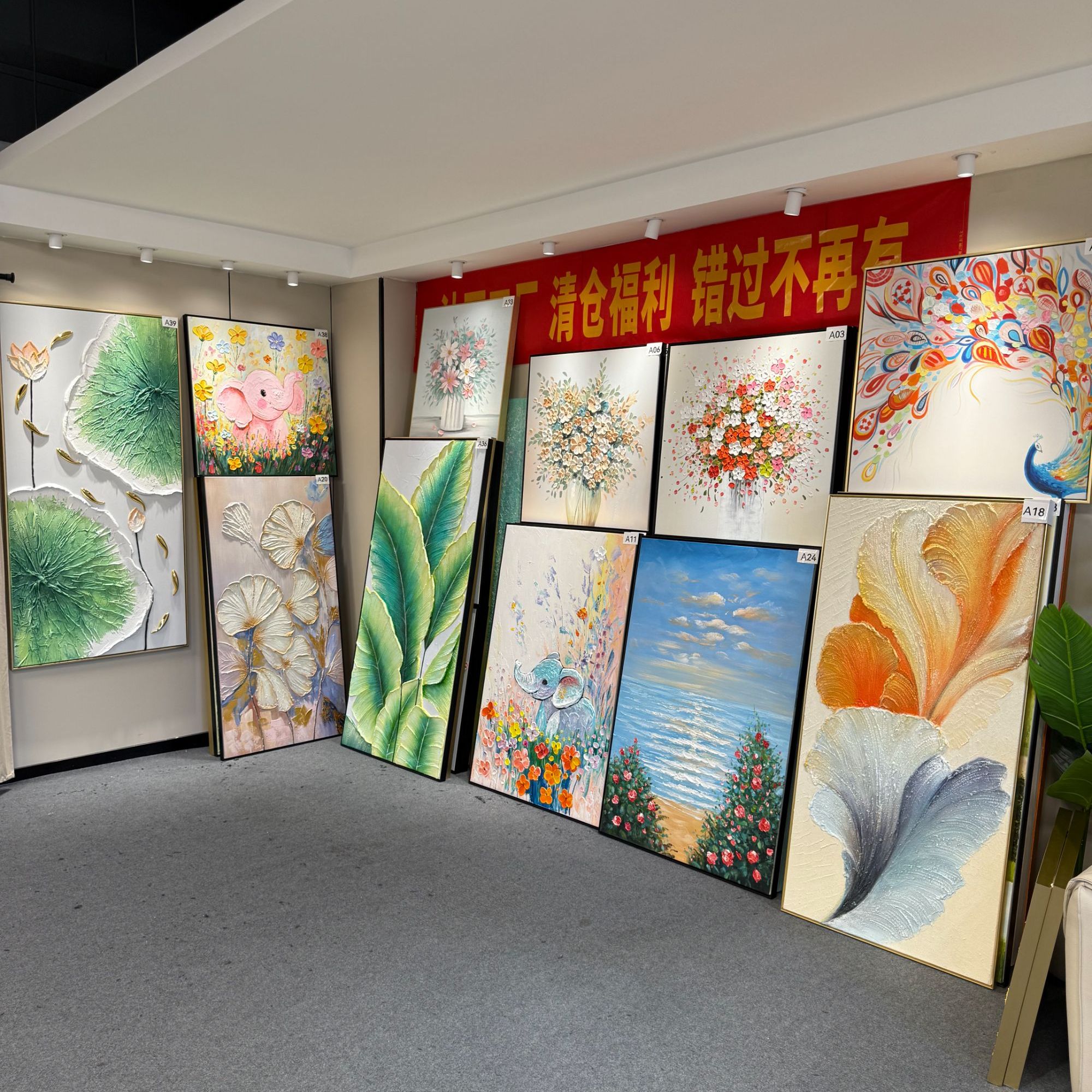 【油画清仓】简约百搭餐厅卧室玄关沙发背景装饰画