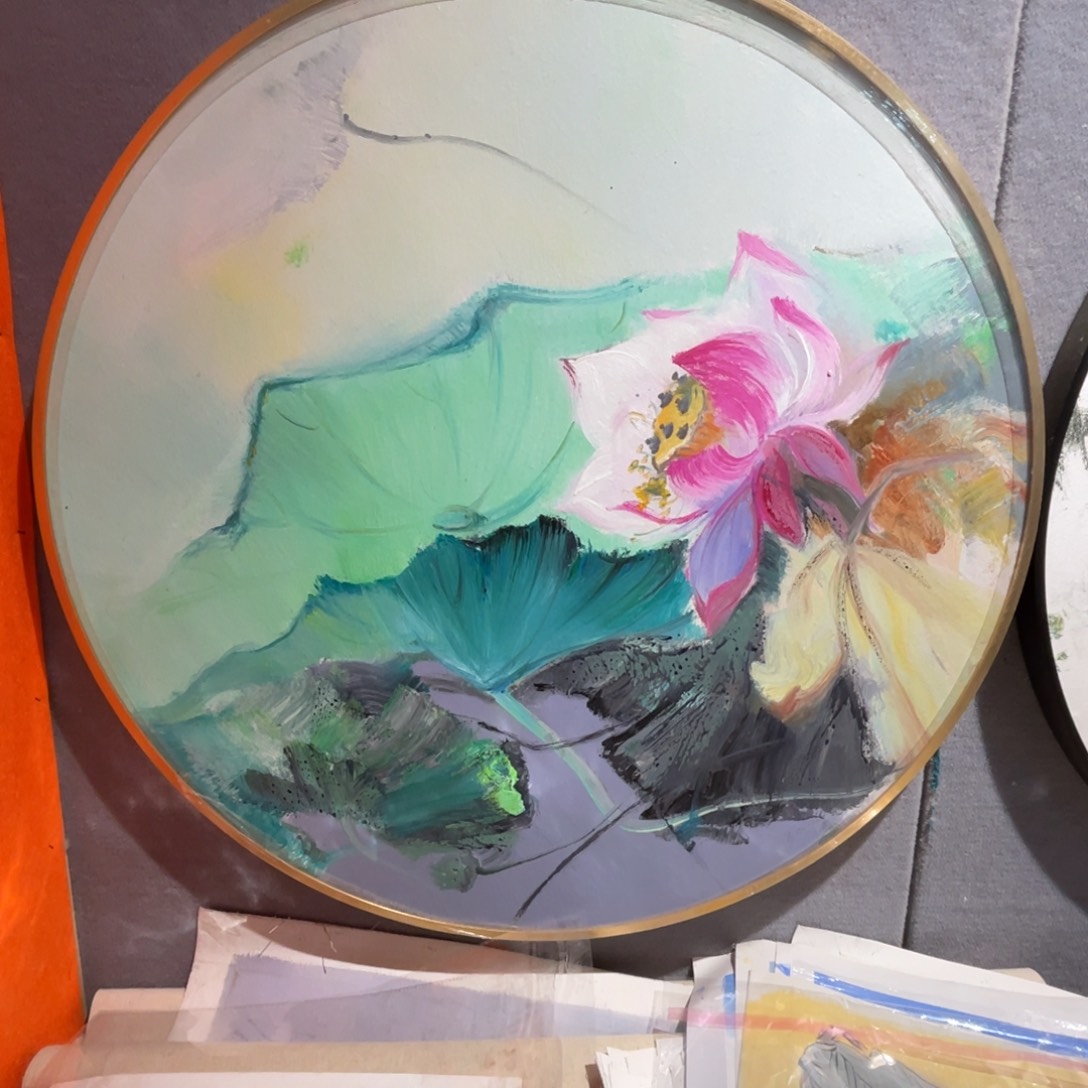 油画油画作品欣赏80.80带铝合金框