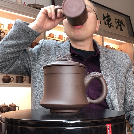 茶杯紫泥微瑕容量500