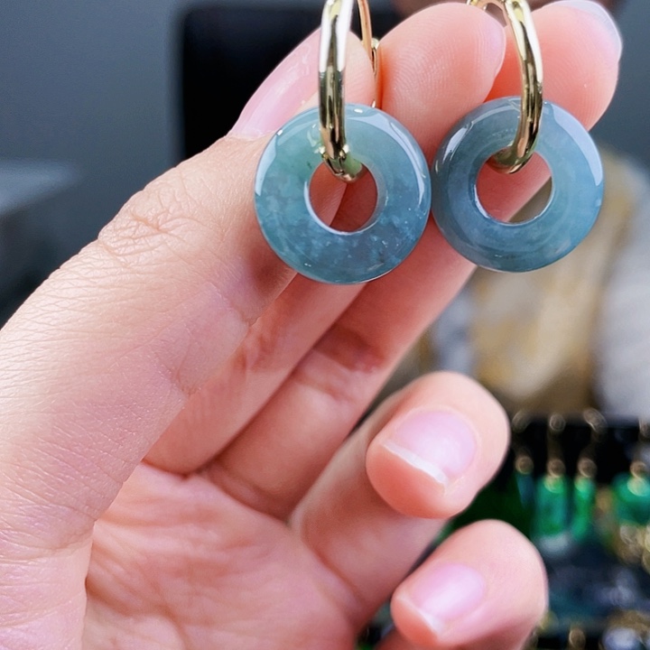 翡翠耳饰未镶嵌饰品