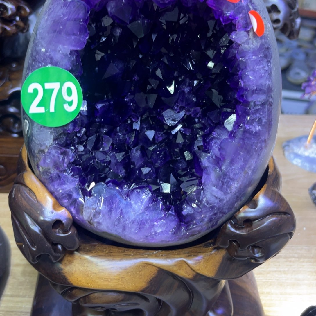 紫晶摆件未镶嵌紫水晶