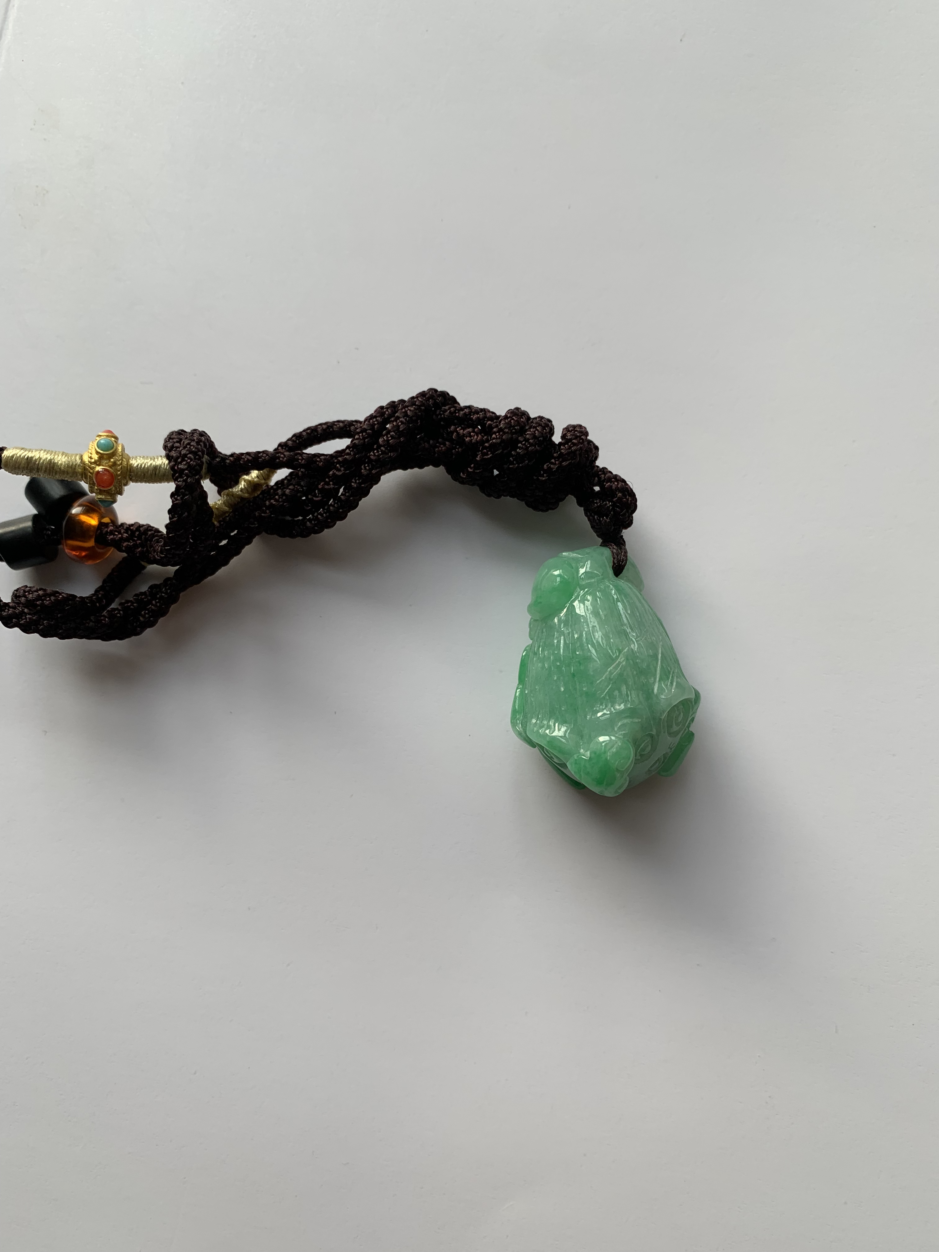 天然缅甸翡翠A货莲蓬吊坠清廉圣洁连生贵子好运如意幸福平安阳绿